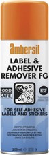 Pack of 6 Ambersil 200ml Label & Adhesive Remover FOOD SAFE FG NSF K3  30254