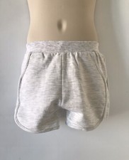 NWT Zara Gray BASIC SHORTS WITH LABEL Elastic Waist Pockets Size18/24m  O3571