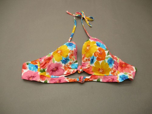 34DD Shade & Shore Womens Multicolor Underwire Lined Bikini Top Swimwear 6F