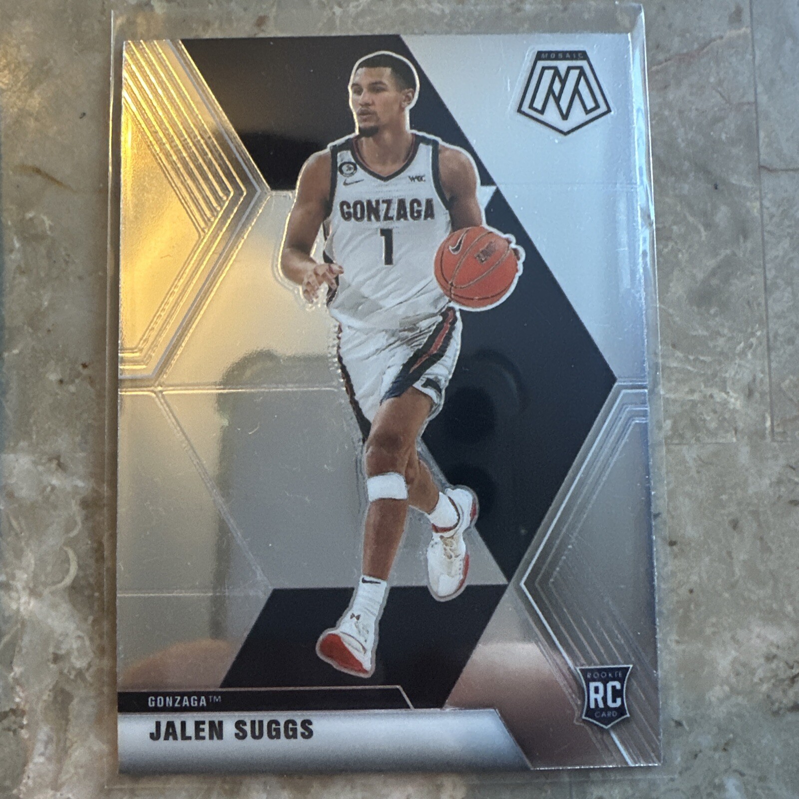 2021-22 Panini Chronicles Draft Picks - Mosaic Silver #253 Jalen Suggs (RC)