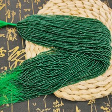 Natural 2mm Green Jade Faceted Gemstone Round Loose Beads 15" AAA