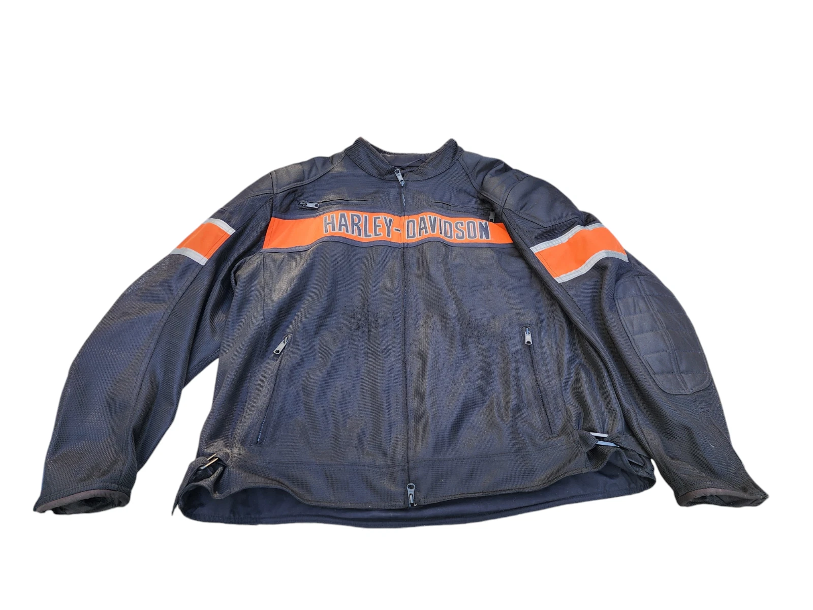 Harley Davidson Jacket Mens 3XL Black Trenton Mesh Riding Motorcycle Mesh USA