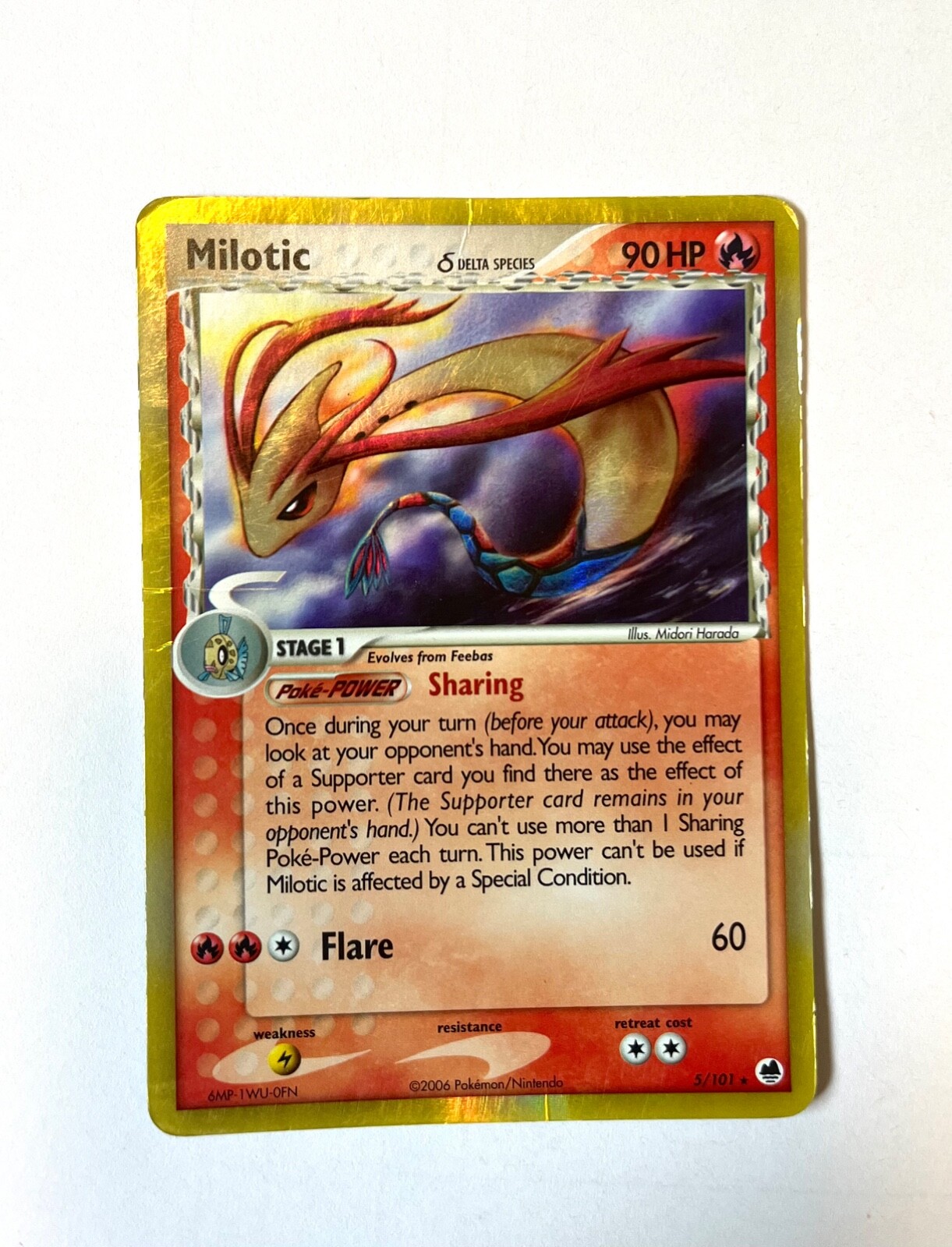 Pokemon: Milotic Reverse Holo (Delta Species) Dragon Frontiers 5/101
