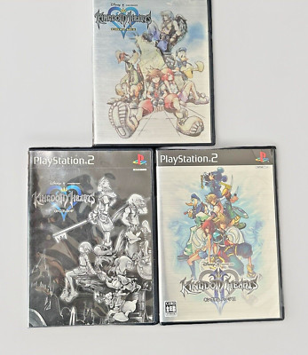 PS2 Kingdom Hearts Final Mix I & II Game Set Japan Version *3