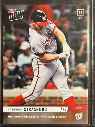 2019 Topps Now 530 Stephen Strasburg