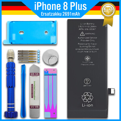 Ersatz Akku für Original Apple iPhone 8 Plus - 2691mAh Accu Battery + Werkzeug