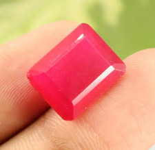 AAA+ Emerald Cut Red Beryl Bixbyite From Utah  8 Ct Best Price Loose Gemstone