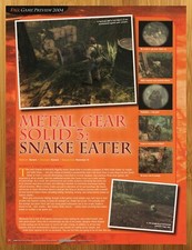 2004 Metal Gear Solid 3 Snake Eater PS2 Print Ad/Poster Authentic Video Game Art