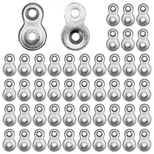 48 Pcs Figure 8 Fastener Steel,Table Top Fasteners - Heavy Duty Hardware Desk 