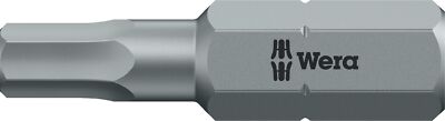 10x Bit 840/1 Z 1/4 '' 6 mm Länge 25 mm zähhart, HEX-Plus WERA