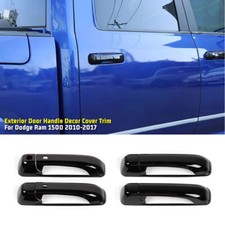 For Dodge Ram 1500 2010-2017 Black Exterior Door Handles Trim Cover Accessories For Dodge Ram 1500 2010-2017 Black Exterior Door Handles Trim Cover Accessories