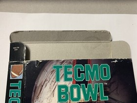 Tecmo Bowl Nintendo NES box only left side football