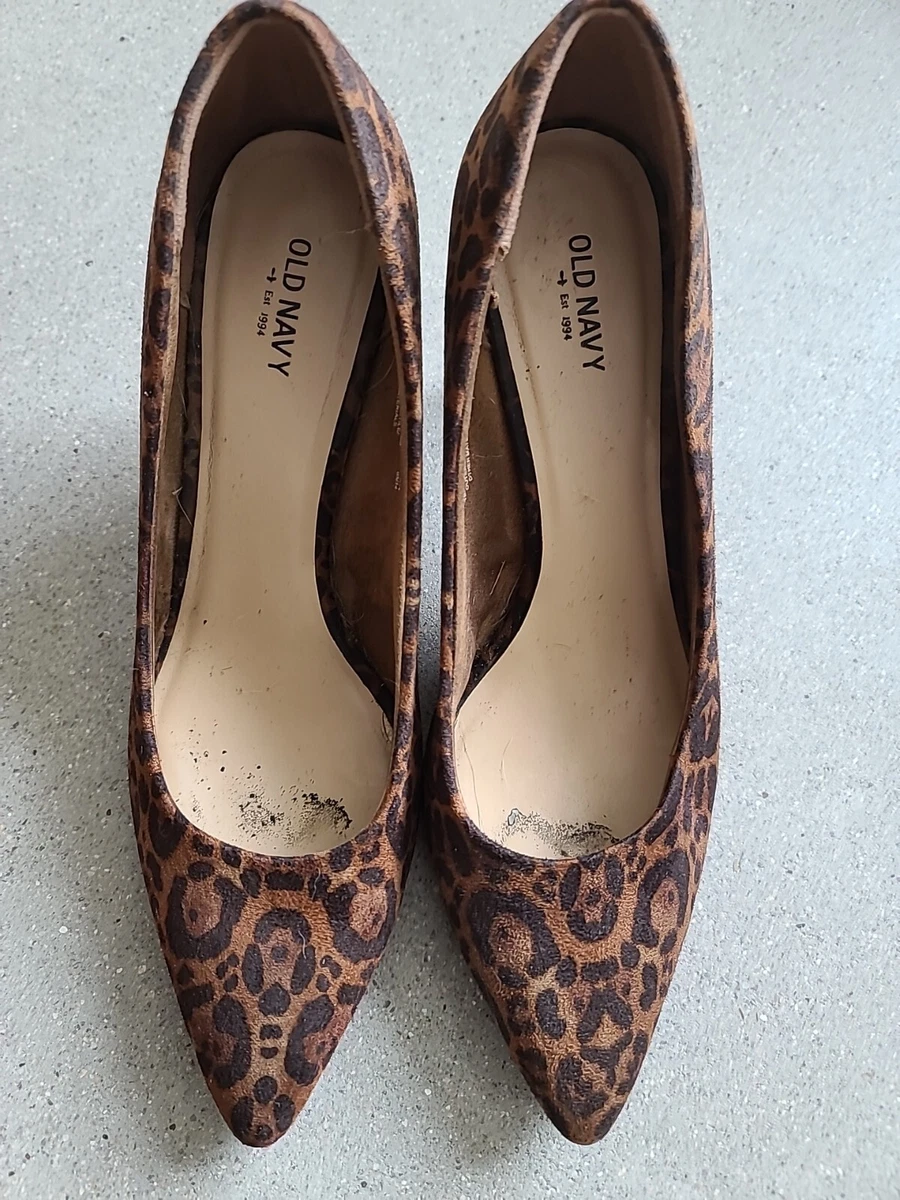 Old navy leopard clearance heels
