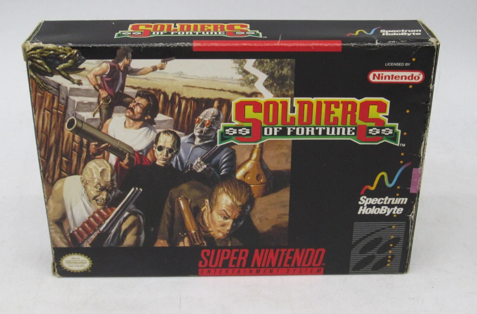 Soldiers of Fortune SNES Super Nintendo Completo CIB Buen Estado! ENVÍO RÁPIDO Foto 2 de 4