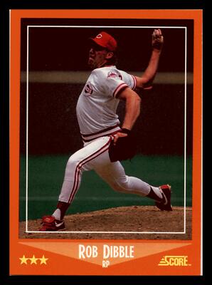 1988 Score Rookie & Traded Rob Dibble RC #86T Cincinnati Reds Mint