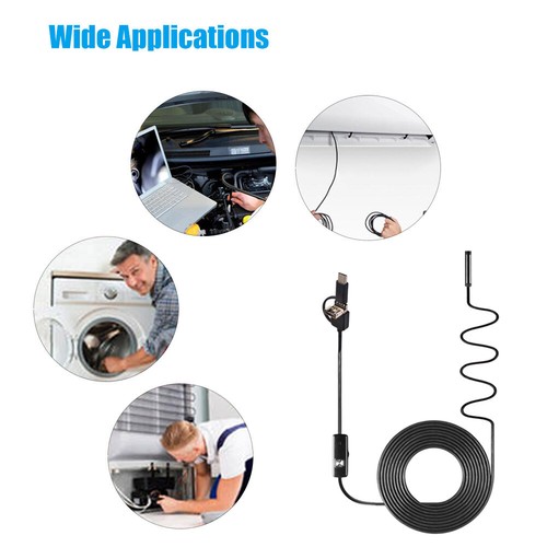 3-in-1 Industrial Borescope Inspection Built-in 6 LEDs D6Z3 - Picture 6 of 10