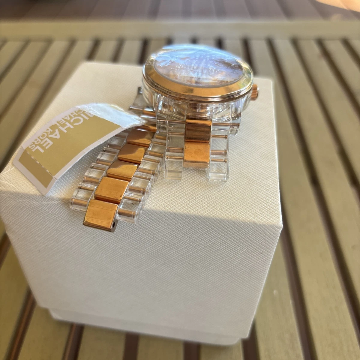 Michael Kors Runway Watch MK-4301 Womens Two Tone Band Quartz Three Hands Michael Kors Ladies Watch Runway Slim MK4301 | Watches Prime main image 2