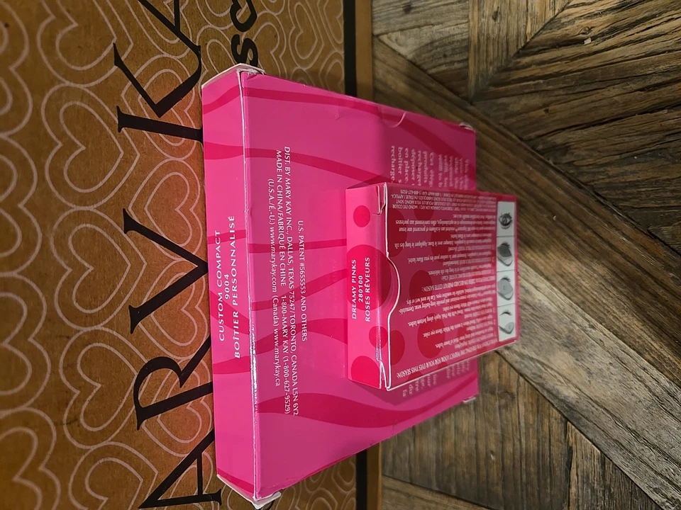 NIB Mary Kay Signature Eye Color Dreamy Pinks 280100 & Custom Compact 9004 - Image 2 of 2