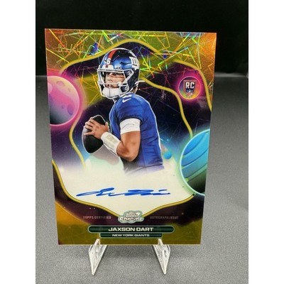 Jaxson Dart 2025 Topps Chrome Cosmic First Flight Auto 1/50 RC FIRST ON PRINT!