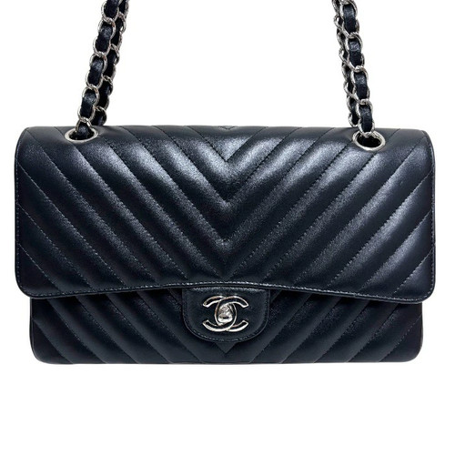 Chanel Matelasse25 Chevron Cla Flap Bag V Stitch W Chain r0_0610