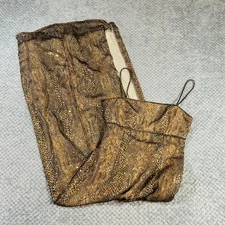 Vintage Y2K Gold snakeskin print square neck maxi formal dress sparkly glittery