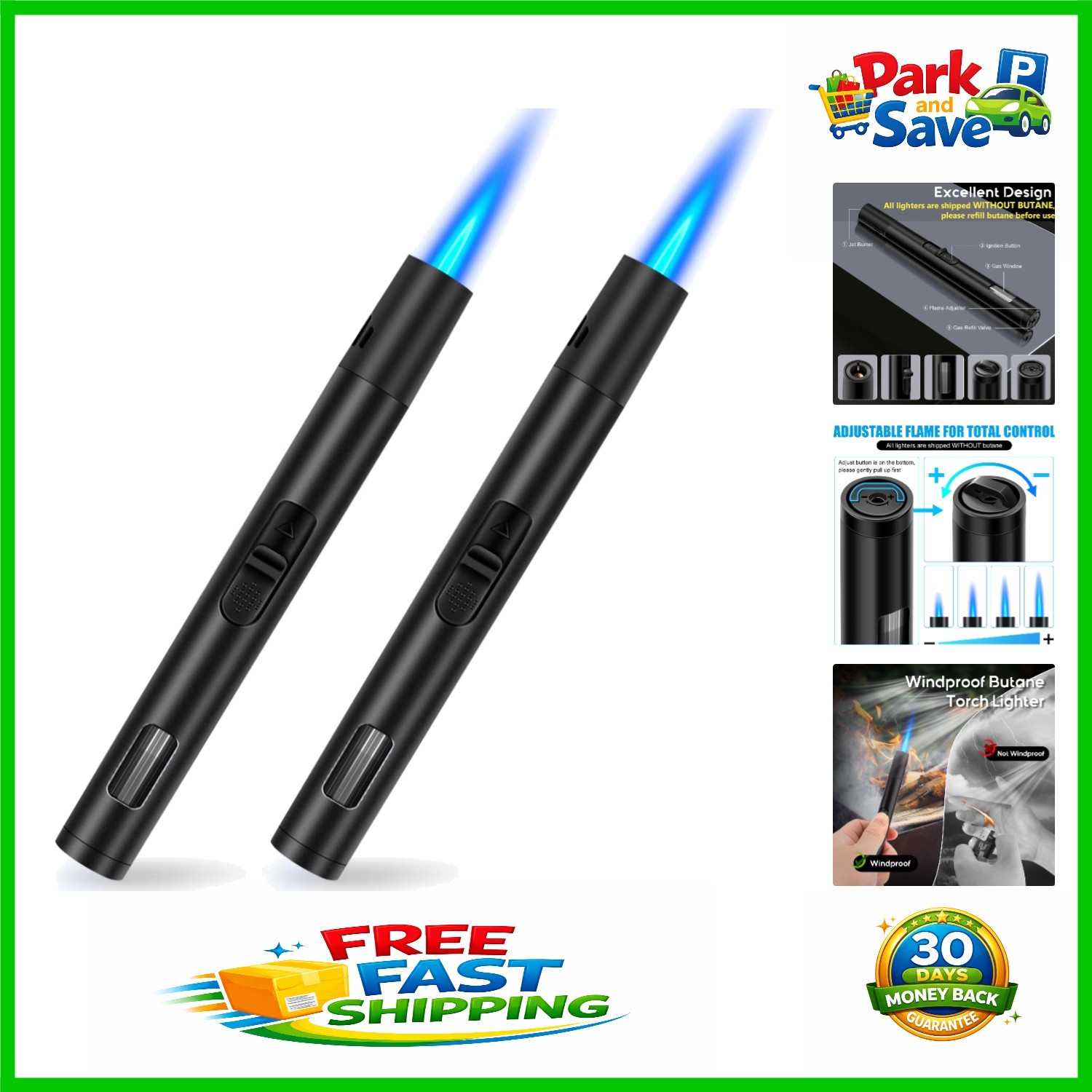 S - 2 Pack With Visible Fuel For Bbq, Camping & More