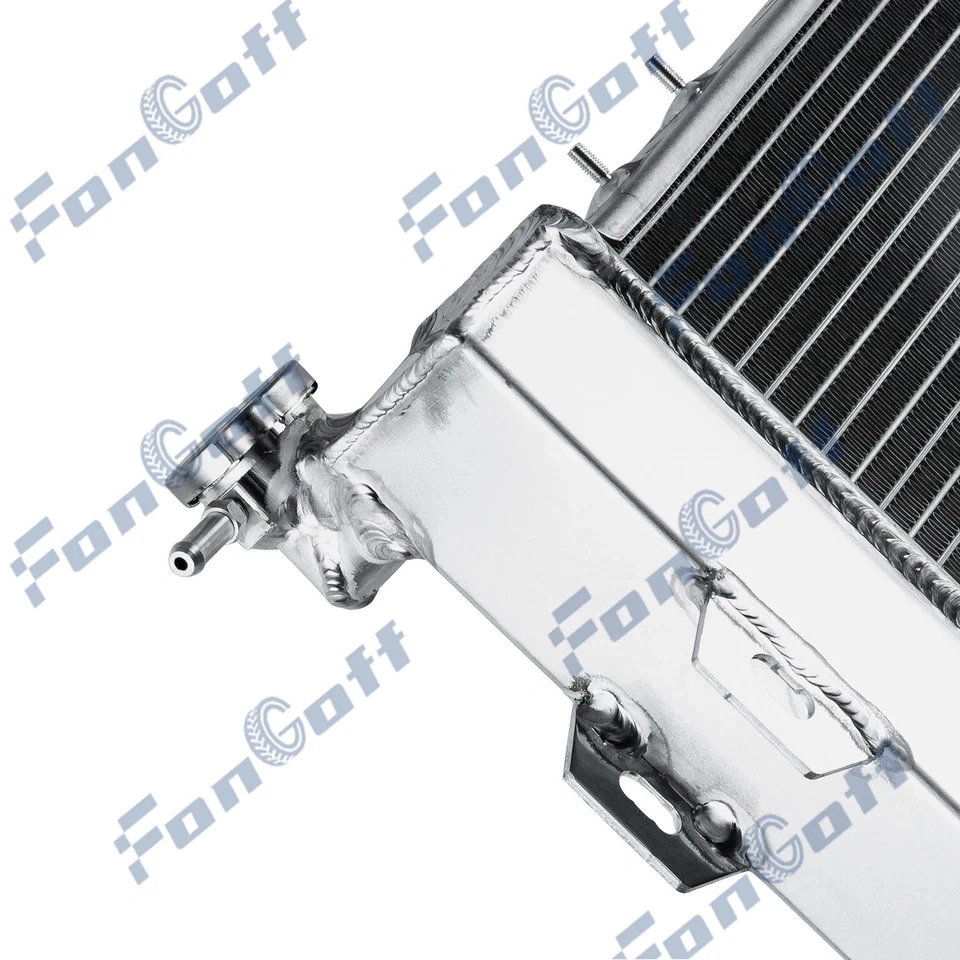 Radiador de aluminio de 4 filas apto para Jeep Grand Cherokee/Grand Wagoneer 1993-1997 5,2 L V8 Foto 3 de 4