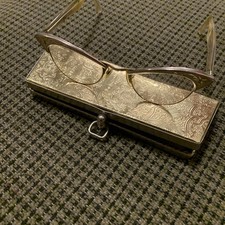 Vtg 1950  s-60  s CatsEye Glasses AMERICAN OPTICAL 1/10 12K GF 34gr. Nice 