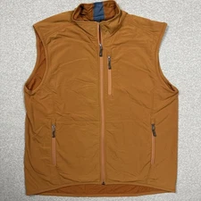 Ibex Vest Men’s Size Extra Large Cirrus Climawool Softshell Merino Blend Orange