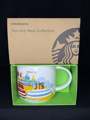 Starbucks Malta You Are Here Series Collection 14oz Coffee Tea Mug Cup US Seller