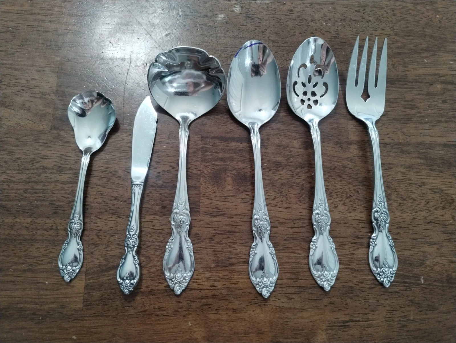 Oneida Louisiana Set of 6 Serving Pieces Community Stainless Flatware Replacemen