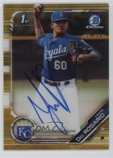 2019 Bowman Chrome Prospects Gold Refractor /50 Yefri Del Rosario Auto 6m7