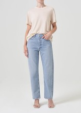 Agolde 90  s Mid Rise Loose Fit Jeans Snapshot Sz25 Good Condition