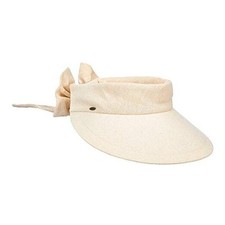 Women's Visor Hat With Big Brim One Size Linen
