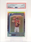 JAYDEN DANIELS 2024 DONRUSS OPTIC RATED ROOKIE HOLO RC PSA 10 Q0004