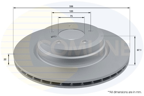 2 PCS COMLINE ADC1729V Brake Disc
