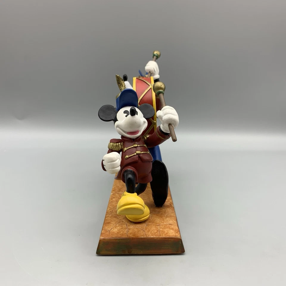 Reloj Banda de Marcha Vintage Disney Goofy & Mickey Oficina Escritorio Nueva Batería Funciona Foto 4 de 4