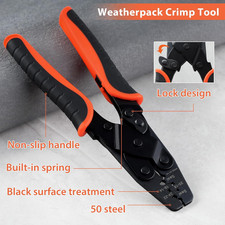 Open Barrel Terminal Crimping Tool Weatherpack Crimp Tool Pin Terminal Crimper