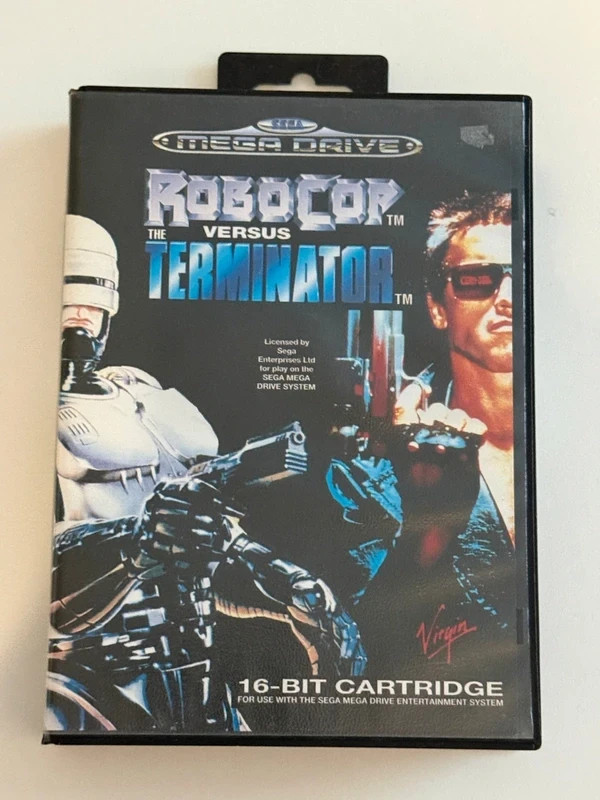 Robocop versus Terminator Sega mega drive game boxed with manual complete vs