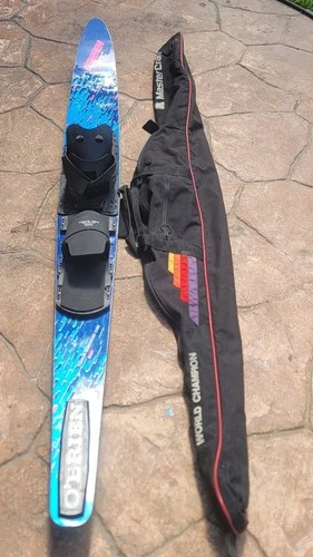 Vintage O'BRIEN COLEMAN TRC Slalom Water Ski With Case A Plate - product listing photo
