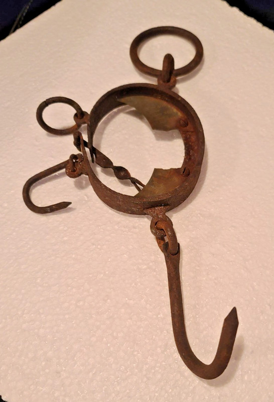 Vintage Buffalo Hide Spring Scale In Fair Condition