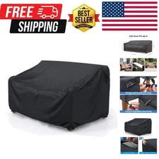 Heavy Duty Patio Sofa Cover Waterproof, 3-Seater Outdoor Sofa Loveseat Cover,...