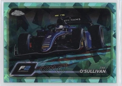 2024 Topps Chrome Sapphire Formula 1 F2 Cars Aqua 81/99 Zak O'Sullivan #101 16c2