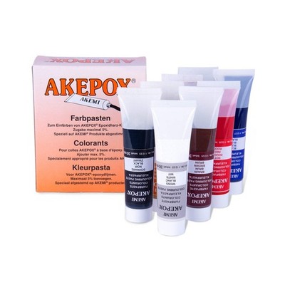 Akemi AKEPOX  Coloring Pastes for Epoxy-Based Adhesives - 8 Standard Colours (30