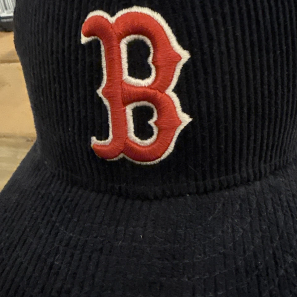 Boston Red Sox Letterman Pin Corduroy Baseball Hat No Pin Brand New Size 7 1/8 - Image 2 of 4