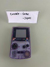 Nintendo Gameboy Color Console Clear Purple JUSCO Mario Limited Edition
