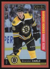 2016-17 O-Pee-Chee Platinum Rainbow Orange Rookie Brandon Carlo /25 Bruins
