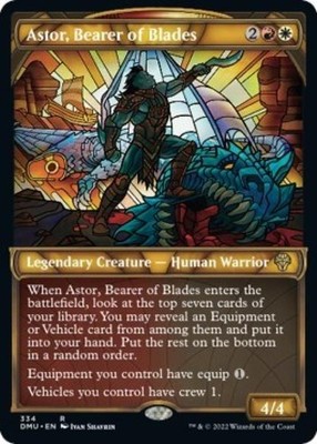 Astor, Bearer of Blades (Textured Foil) -Foil Near Mint MTG Dominaria United
