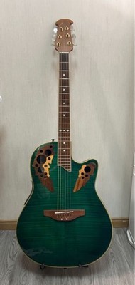 Acoustic Guitar Ovation Celebrity CP257 Super Shallow Body Flame