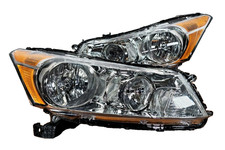 Fit 2008-2012 Honda Accord Sedan 4 Door Set Pair Halogen Headlight Aftermarket1